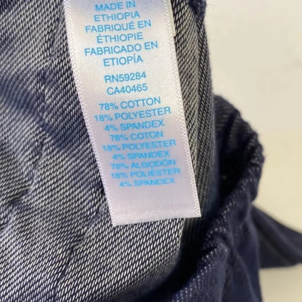 The children’s place size 3-6M chambray colored stretch‎ ruffle butt leggings